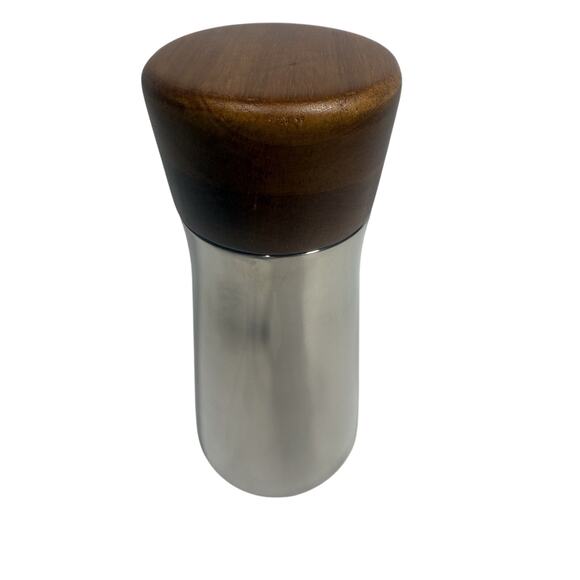 Nambe MT1099 Cocktail Shaker Chris Granneberg Wood & Stainless Steel EUC - Picture 1 of 11